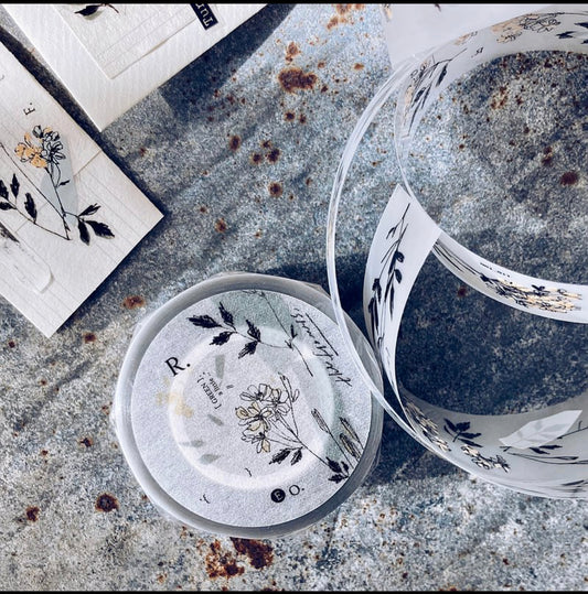 Somesortof.fern -A Little Yellow, A Little Green | 2.5cm PET Tape | Release Paper