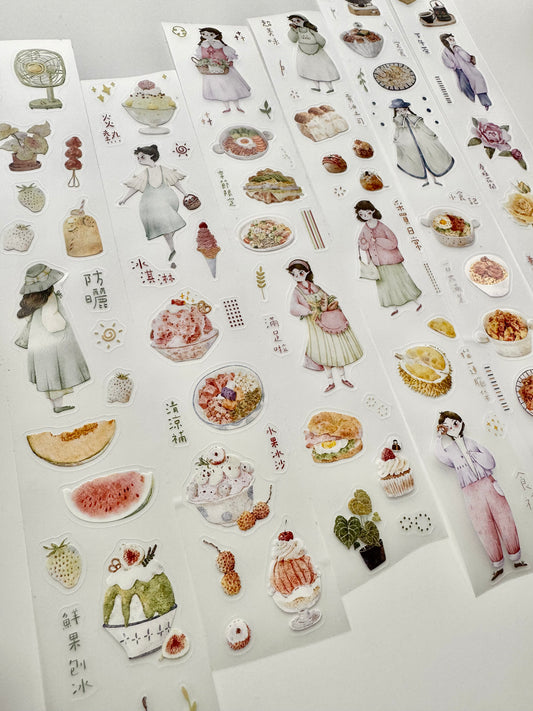 Muzishan Studio - Daily Routine II | Kiss - cut | 5cm Tape |  Release Paper | 6M