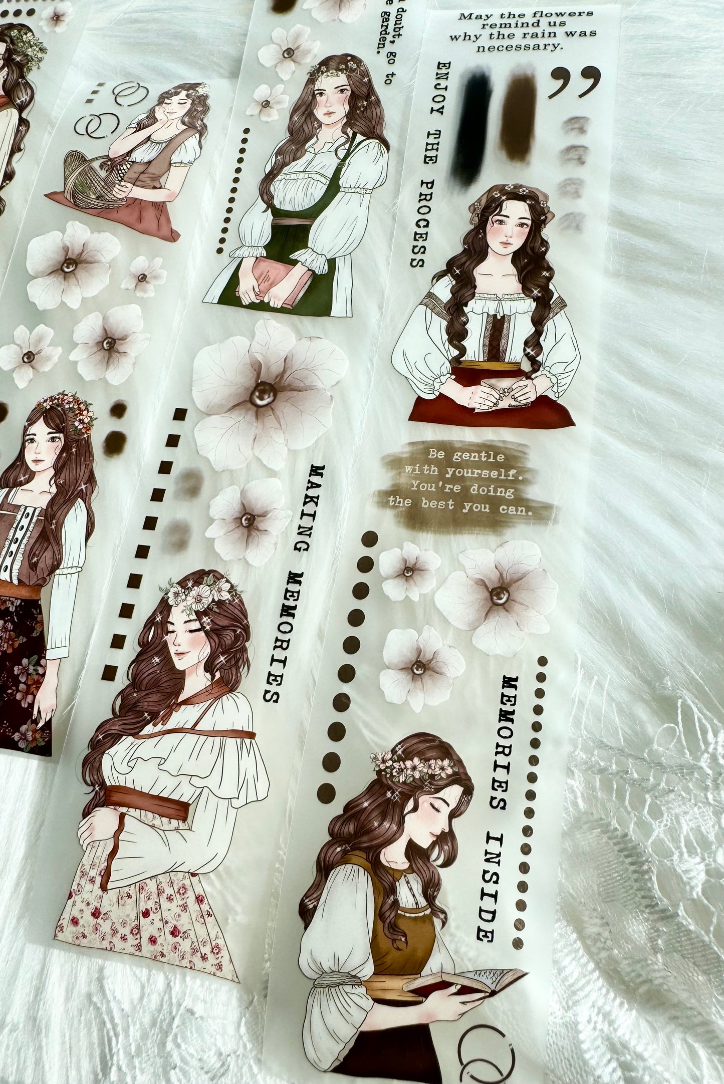 Brown Paper Kit - Cottage Core | 5cm PET Tape | Release Paper