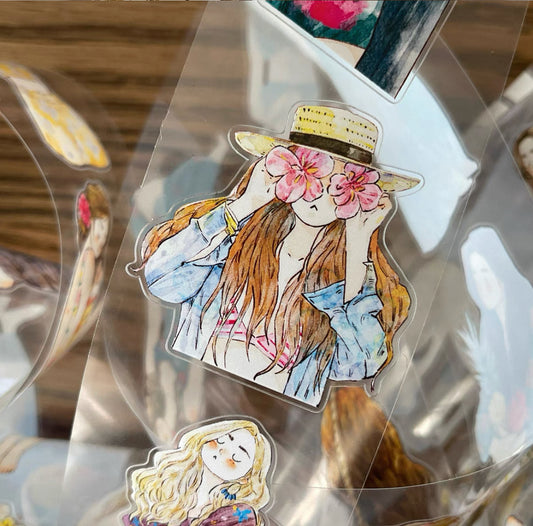 DingDing - No.35 Holiday | Kiss-cut | 5cm PET Tape |  Release Paper