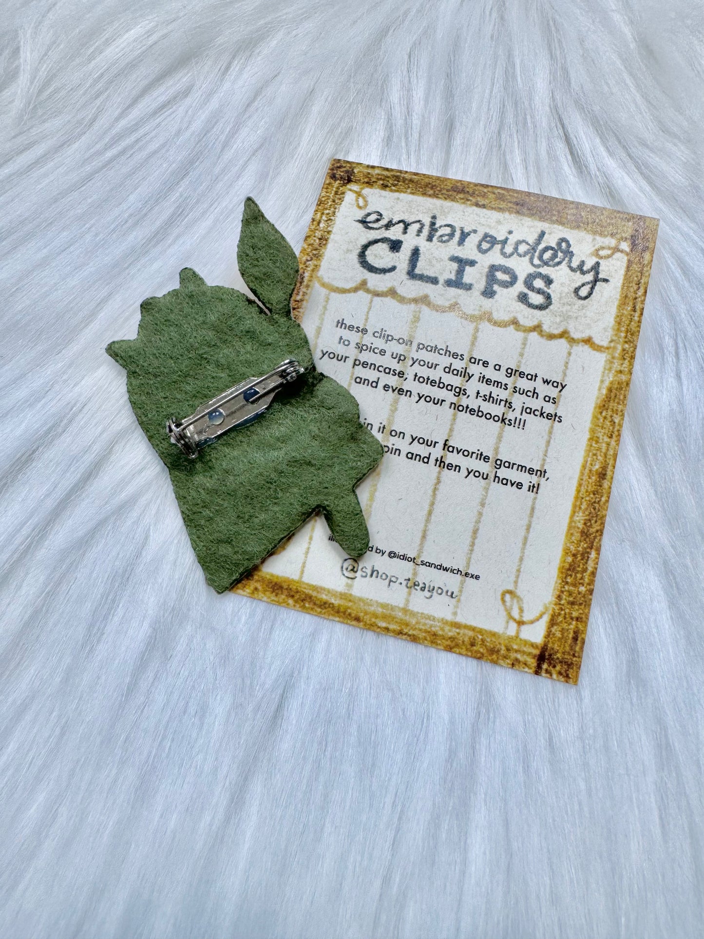 Teayou - Embroidery Patches | Clip Pin | Decoration | Accessories