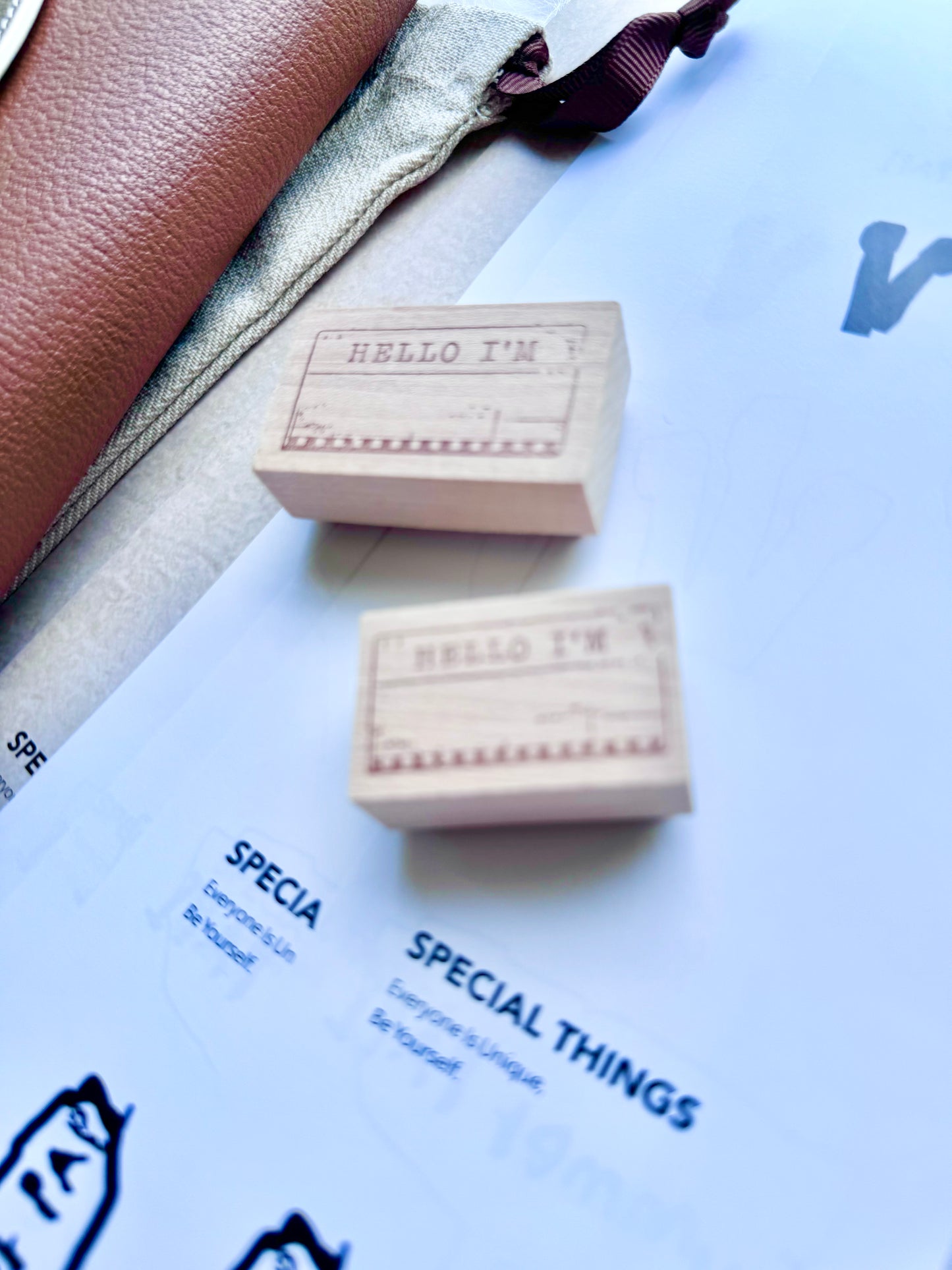 Penspapersplanner - VII - Hello I'm | Rubber Stamp