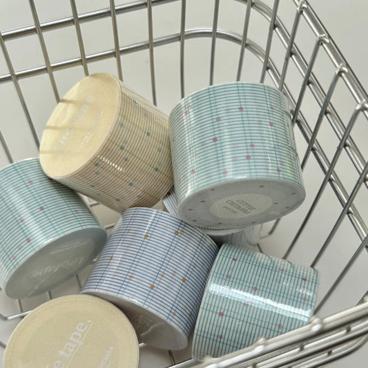 NEW! Life Tape - Grid | 3cm Dowling Paper Tape | NO Release Paper | 5M
