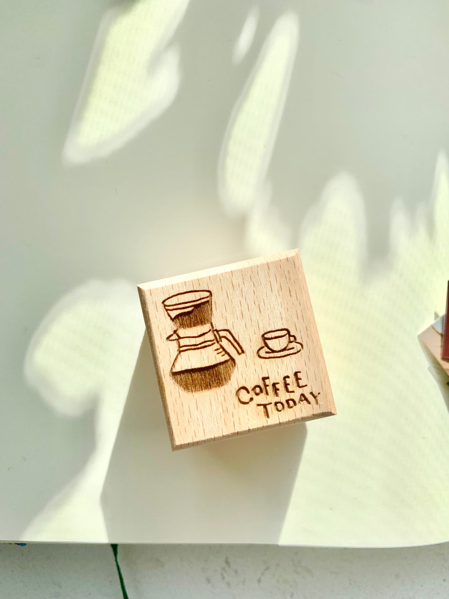 Two Raccoons - Coffee Story | Rubber Stamp
