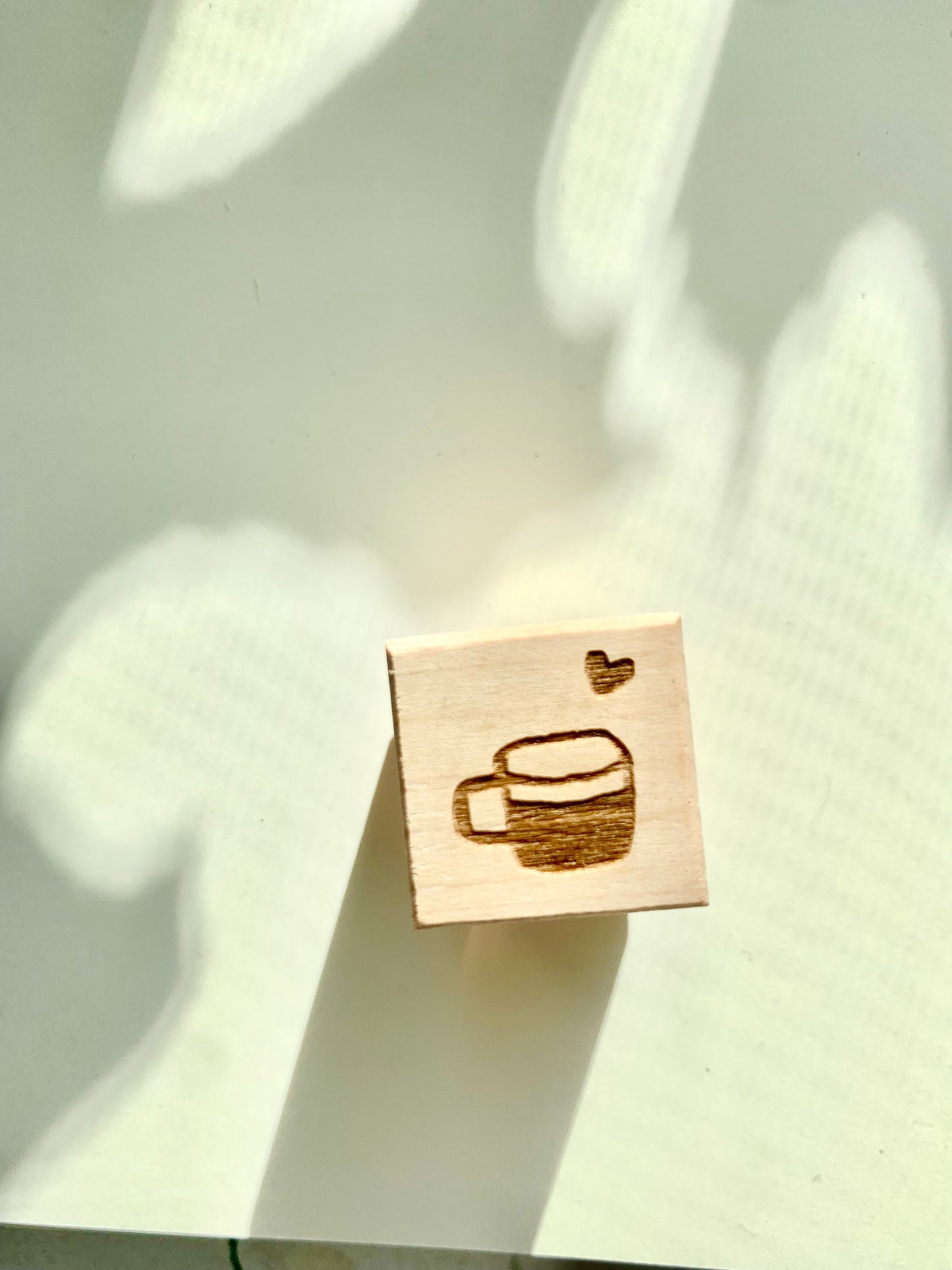 Two Raccoons - Coffee Story | Rubber Stamp