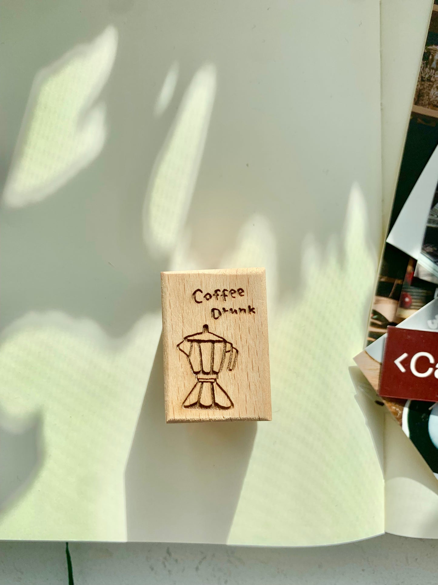 Two Raccoons - Coffee Story | Rubber Stamp