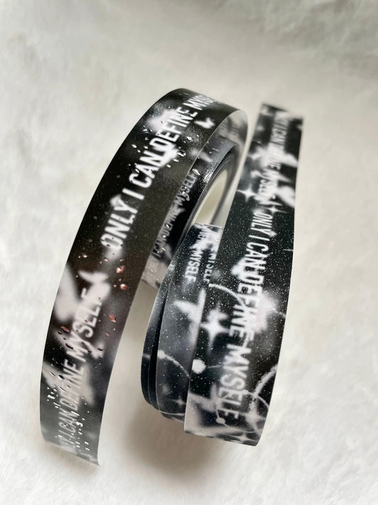 Christian - Light & Shadow | Silver Foil | 1.5cm Washi Tape | Basic | NO Release Paper