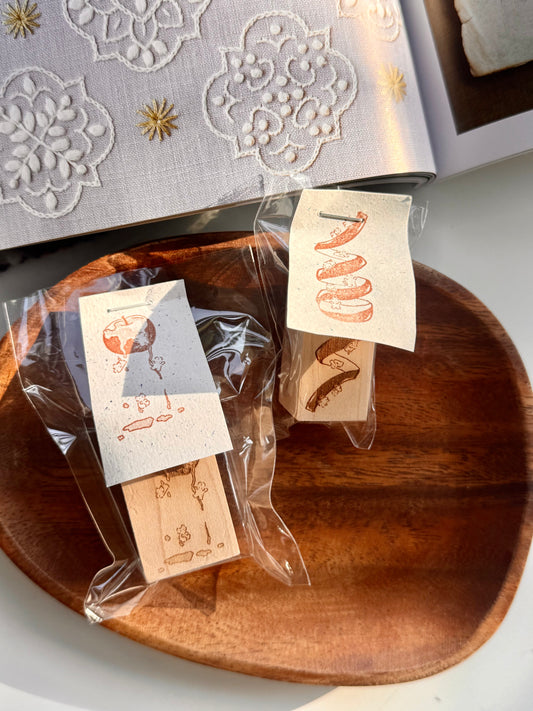 NEW! Light Rain - Apples | Rubber Stamps