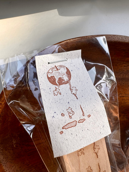 NEW! Light Rain - Apples | Rubber Stamps