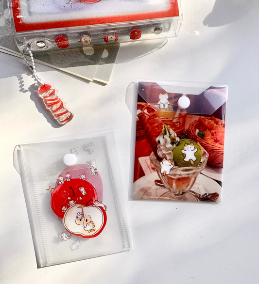 NEW! Light Rain Studio - Mini Pouch | M5 Size | Double-sided  Pattern | Polaroid Storage | Journaling Accessories