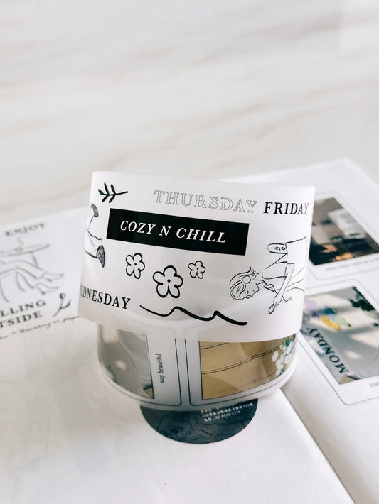 TOP Studio x Shuti - Stay Chill | 5cm Matte PET Tape | Release Paper