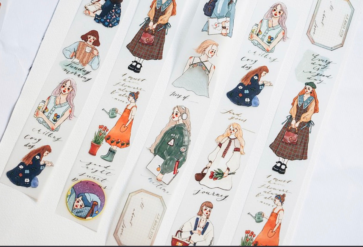 La Dolce Vita - Journal Time| 4cm Matte PET Tape | Release Paper
