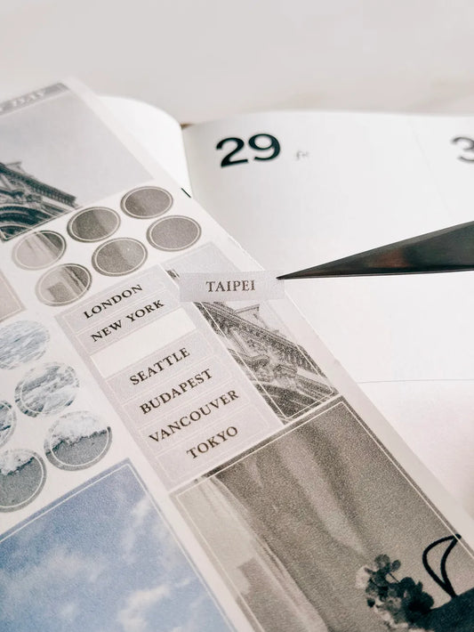 TOP Studio - Rainy Day | 5cm Pre-cut Washi Sticker Tape | Release Paper