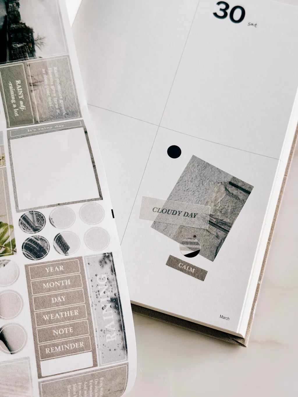 TOP Studio - Rainy Days | 5cm Pre-cut Washi Sticker Tape | Release Paper