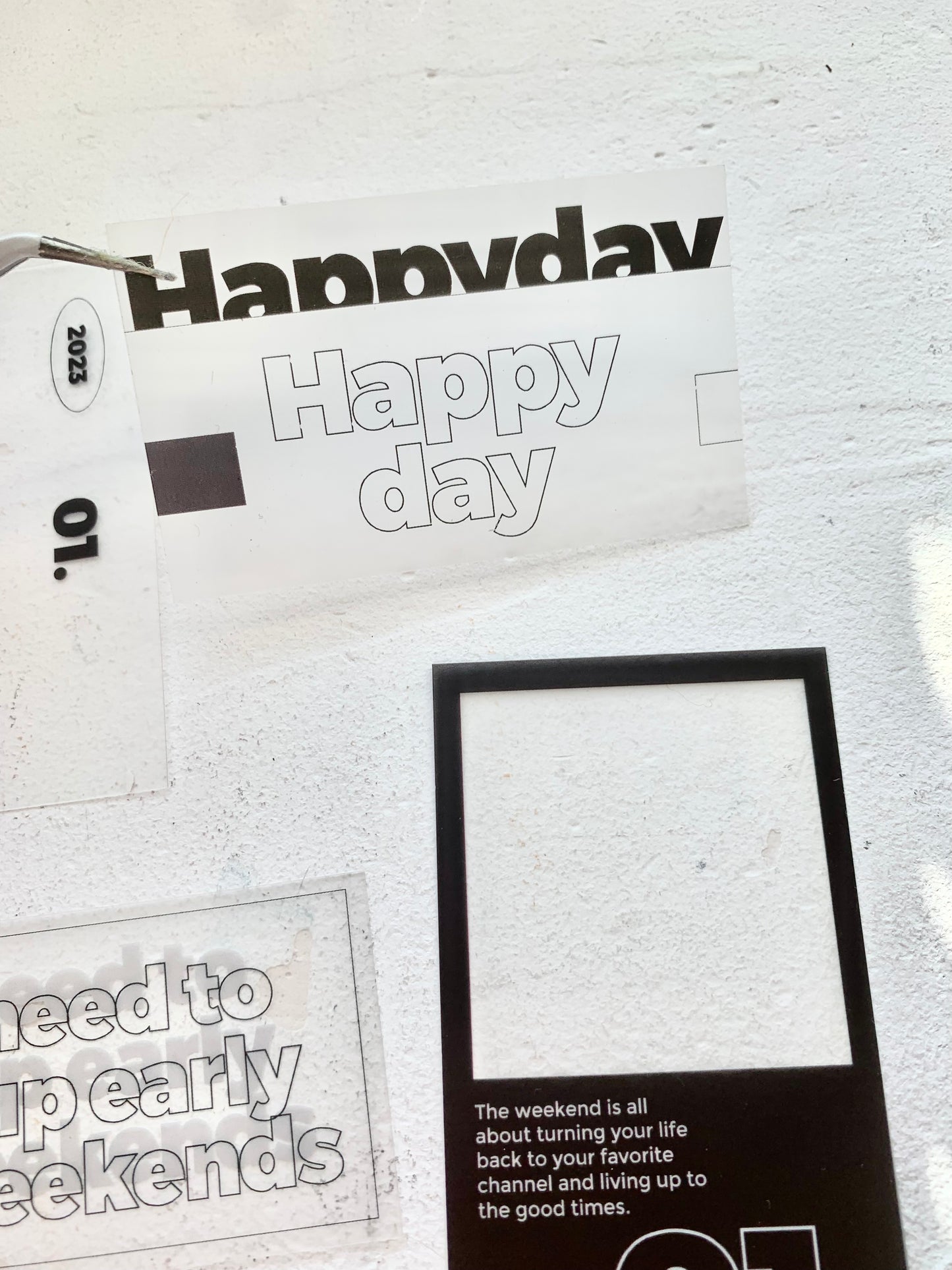 07M - Holiday Film | 16pcs Deco Pack | Ephemera Paper | PVC Sticker