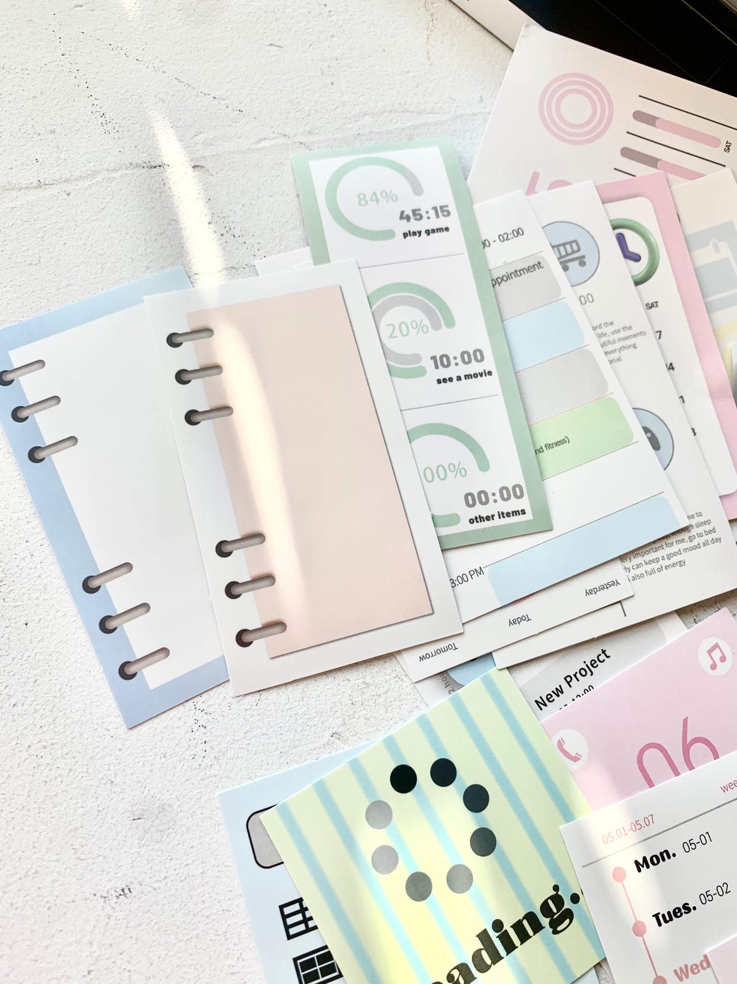 SSS - About Time | 18pcs Deco Pack | Ephemera Paper | Sticker
