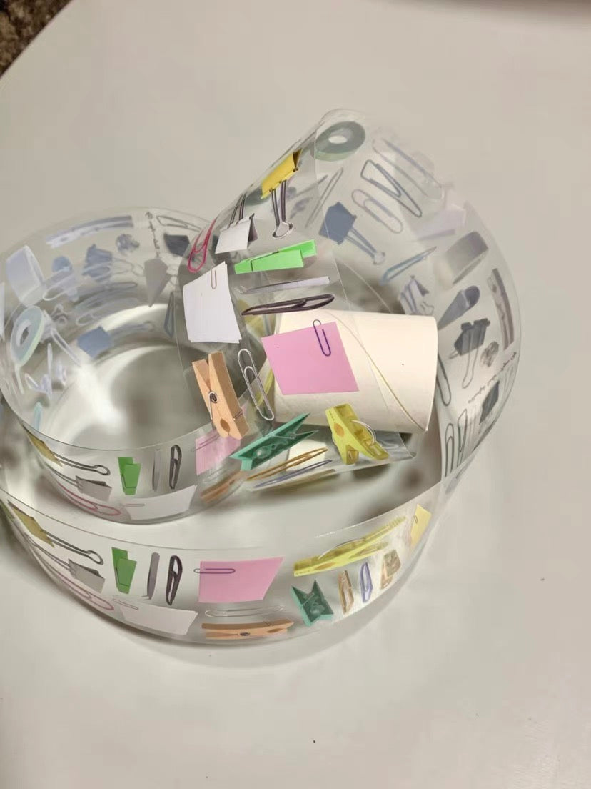 ML - Paper Clip | 4.5cm PET Tape | Die Cut | Release Paper | 5M