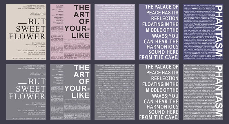 IM - Poetry Of Romantic | 20pcs Tracing Paper | Notepad | Ephemera Paper