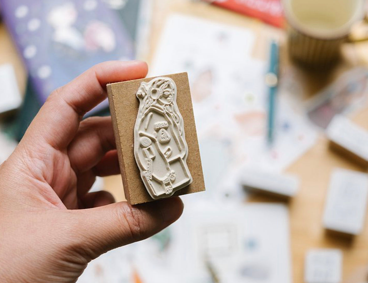 La Dolce Vita - Music Girl | Rubber Stamp