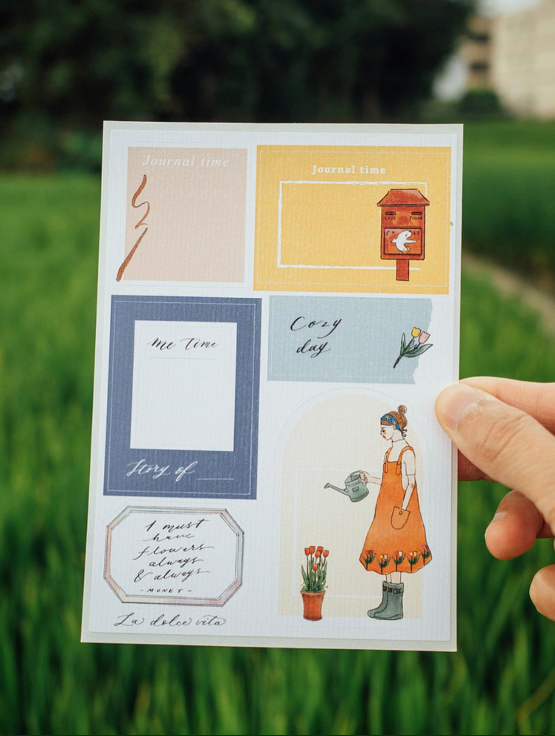 La Dolce Vita - Journal Time | 2 Sheets | Die Cut Sticker
