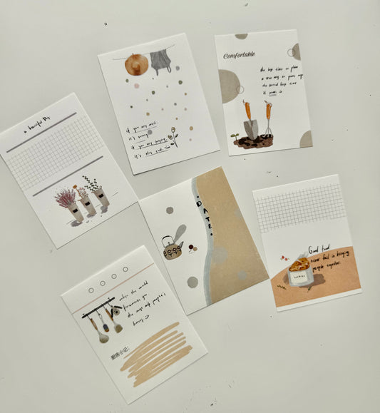 NEW! Soyi Studio -  A Cozy Life| 60pcs Memo Pad | Ephemera Pape