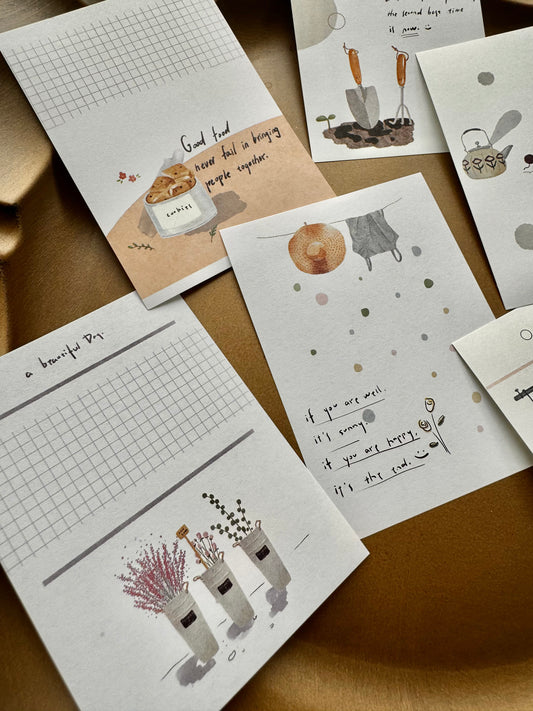 NEW! Soyi Studio -  A Cozy Life| 60pcs Memo Pad | Ephemera Pape