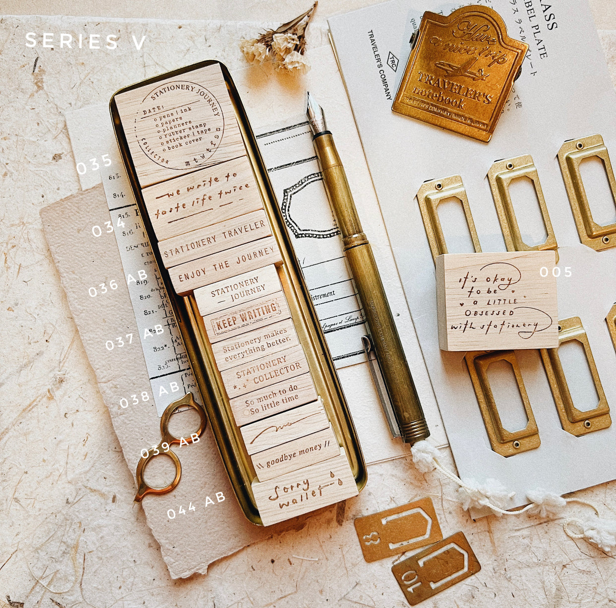 Penspapersplanner - Series V - Enjoy The Journey | Rubber Stamp