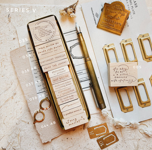 Penspapersplanner - Series V - Enjoy The Journey | Rubber Stamp
