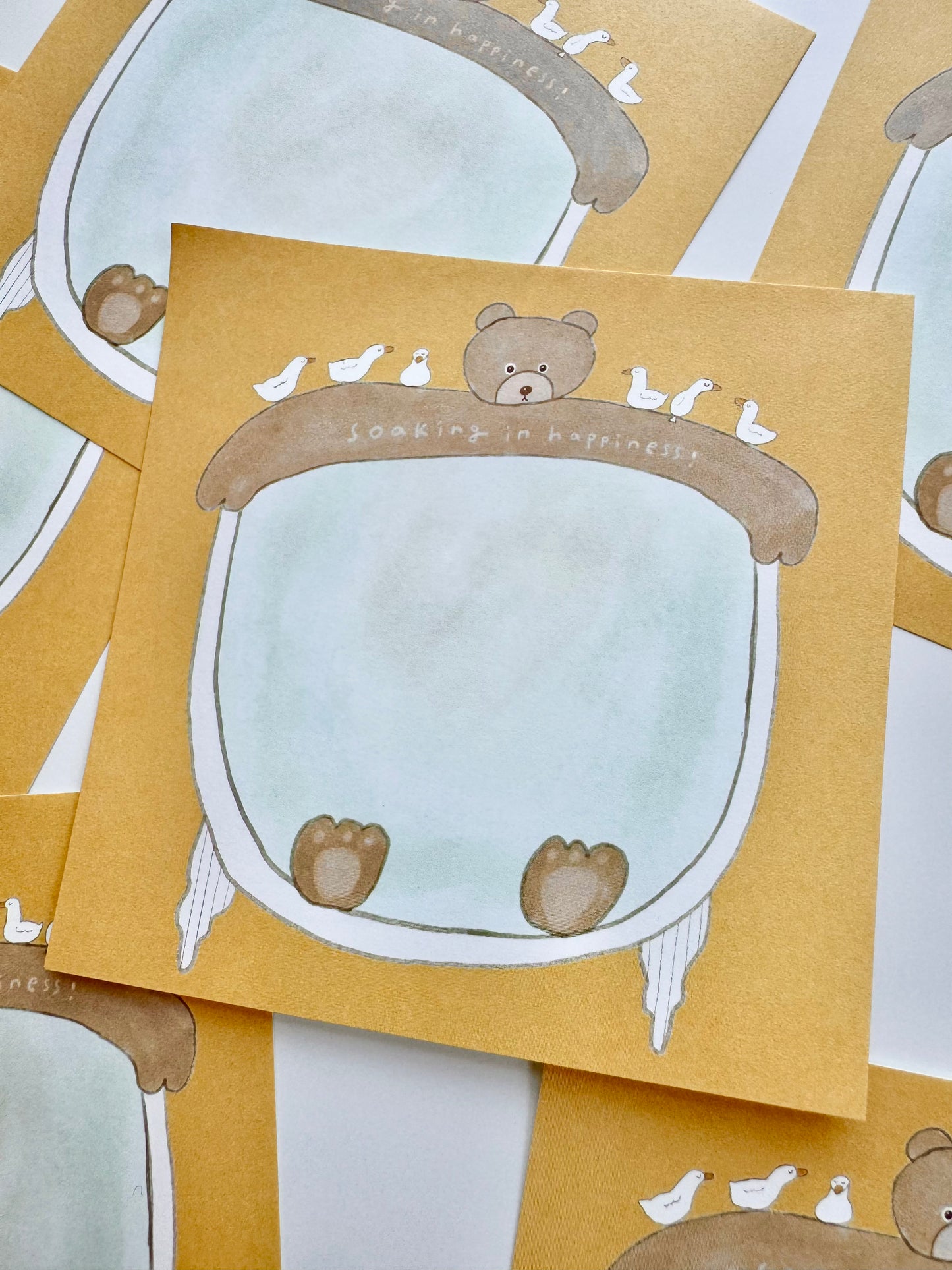 NEW! Lazy Home X Ranmyu - 50 Sheets Memo Pad | Ephemera Paper