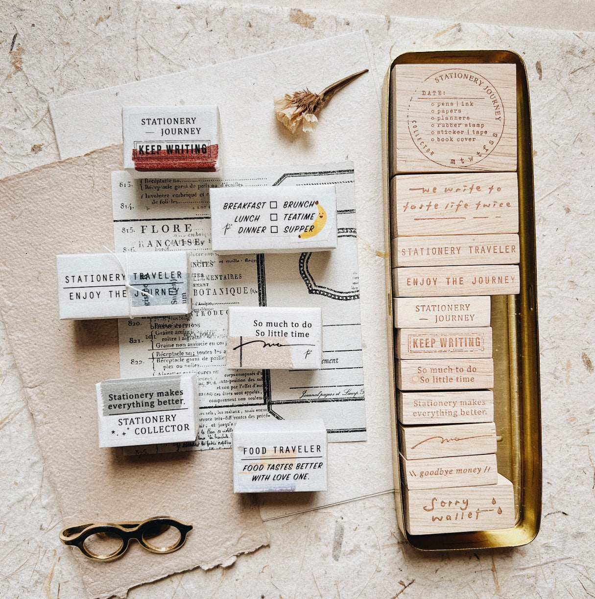 Penspapersplanner - Series V - Enjoy The Journey | Rubber Stamp