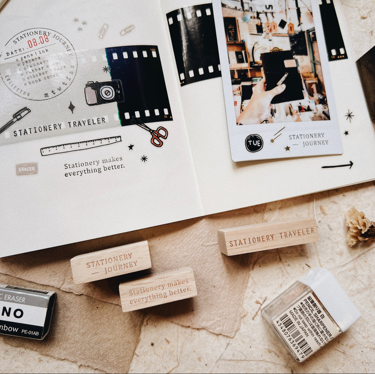 Penspapersplanner - Series V - Enjoy The Journey | Rubber Stamp