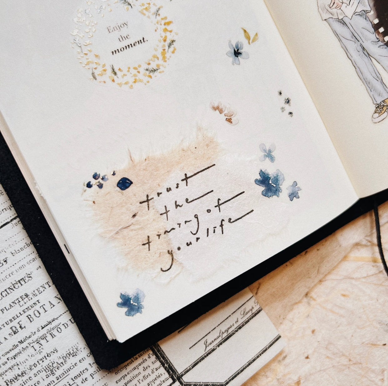 Penspapersplanner x Happyvintagecrafter- Trust The Timing | Rubber Stamp