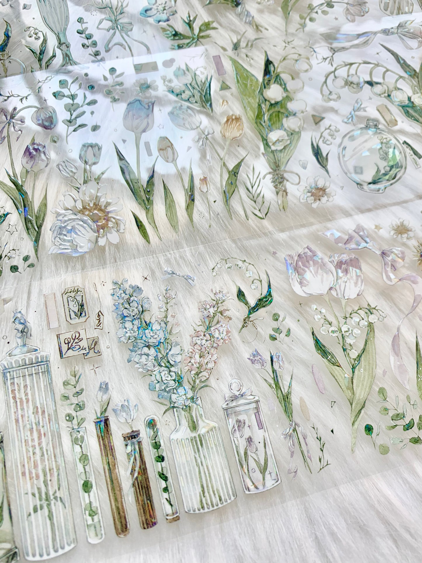 Man - Vase | 6cm Iridescent PET Tape | Release Paper