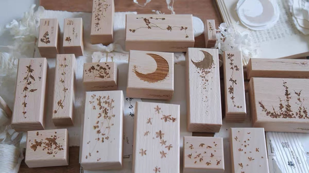 Jeenzaa Zoey Studio - < Moon shadow  Branch> | Rubber Stamps