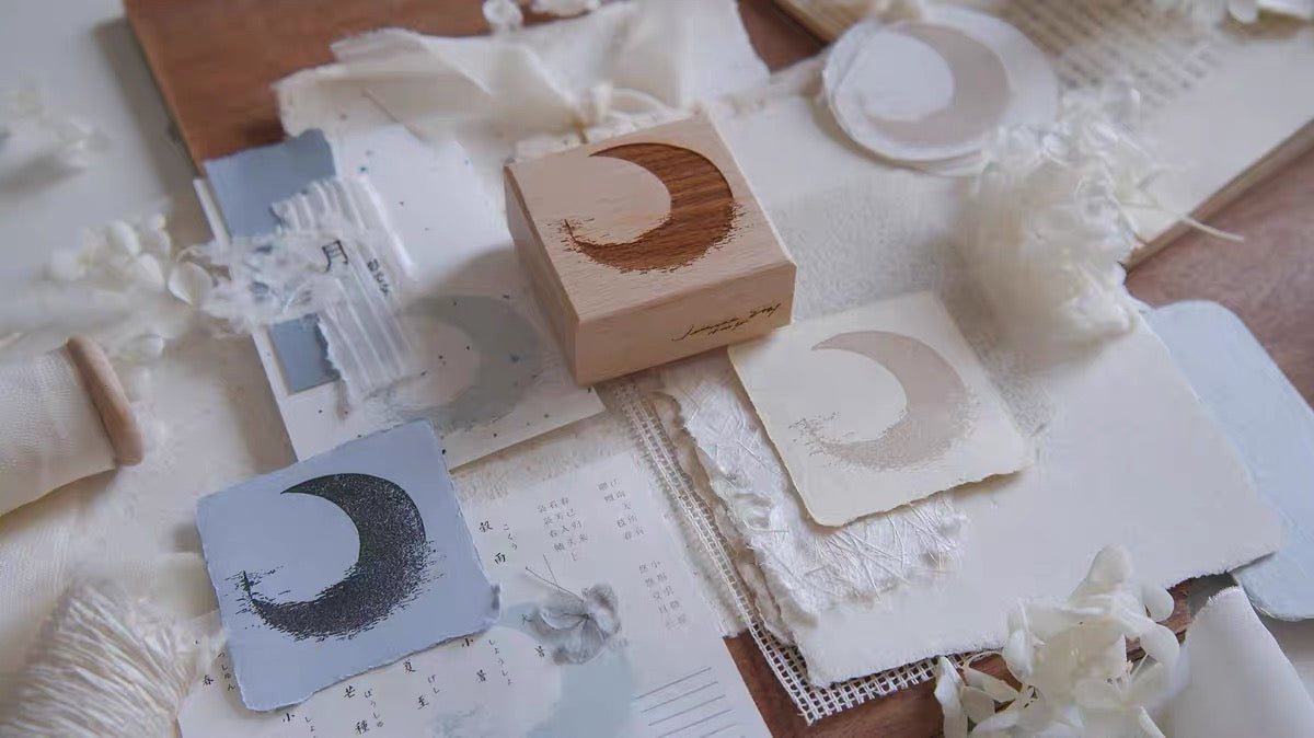 Jeenzaa Zoey Studio - < Moon shadow  Branch> | Rubber Stamps