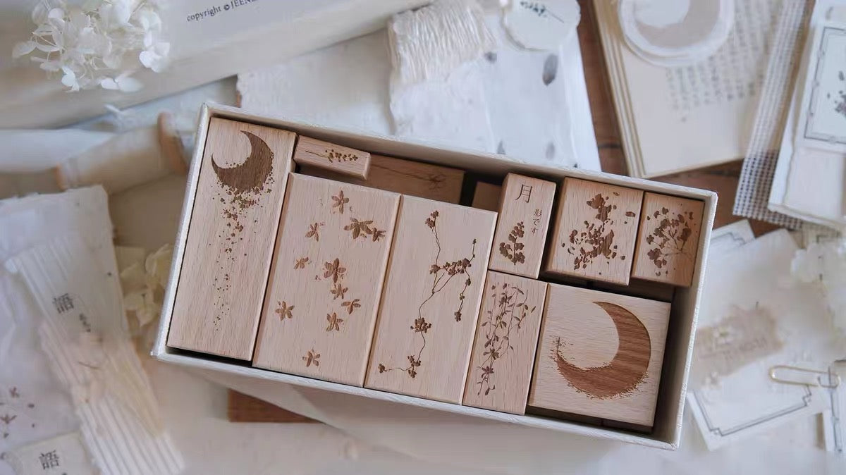 Jeenzaa Zoey Studio - < Moon shadow  Branch> | Rubber Stamps