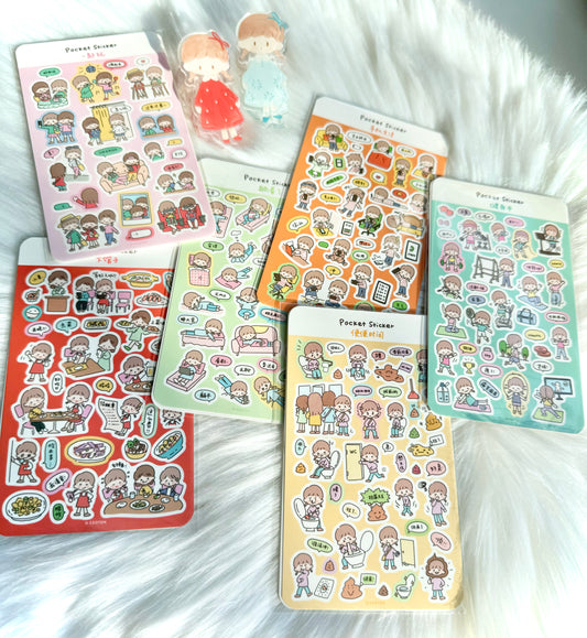 NEW! Molinta - Pocket Sticker | Mini Size | PVC Die Cut Sticker