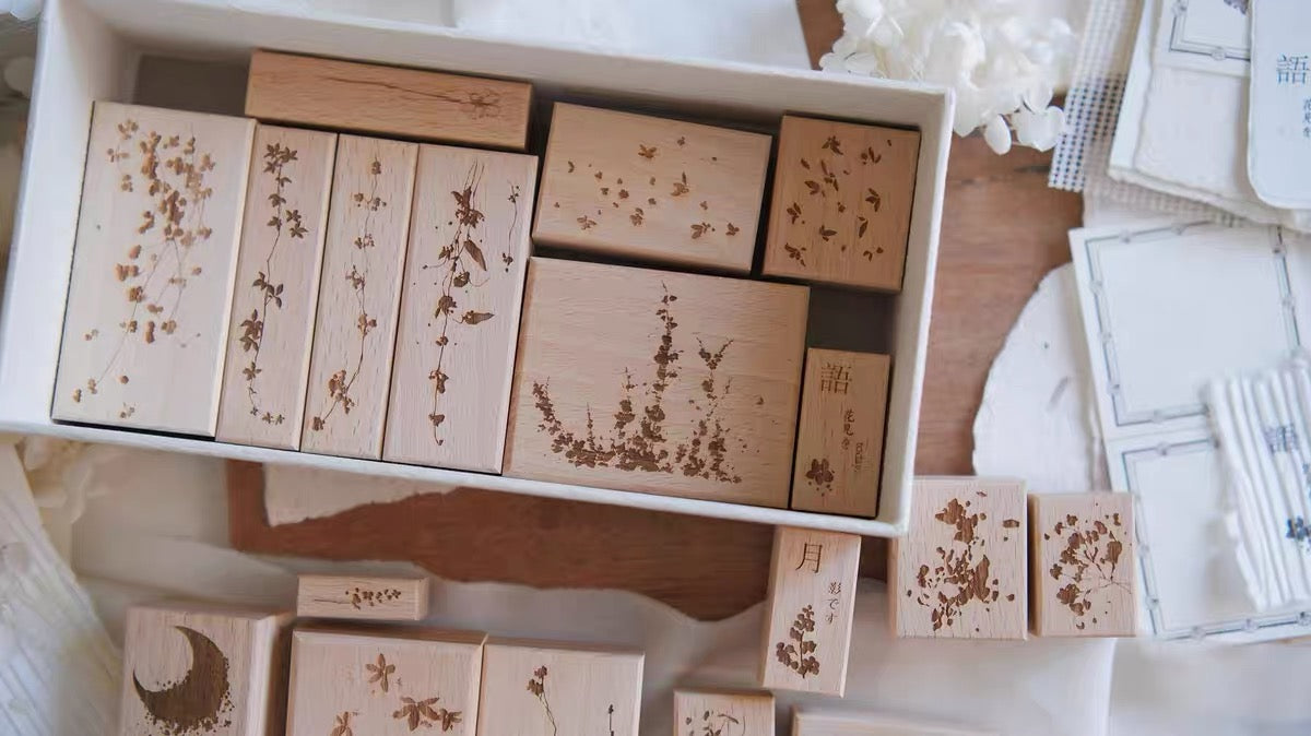 Jeenzaa Zoey Studio - < Moon shadow  Branch> | Rubber Stamps