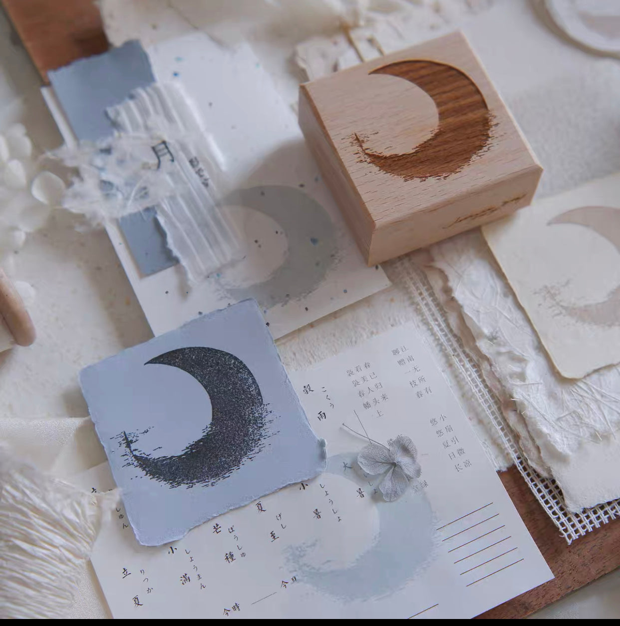 Jeenzaa Zoey Studio - < Moon shadow  Branch> | Rubber Stamps