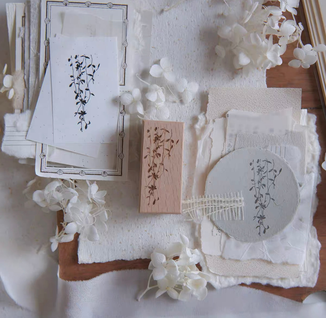 Jeenzaa Zoey Studio - < Moon shadow  Branch> | Rubber Stamps