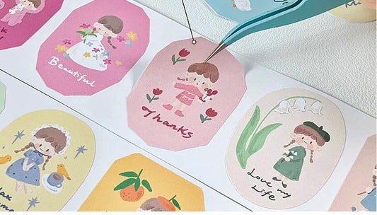 NEW! Molinta - 5cm "Present For You" Sealing Sticker Tape | Kiss-cut | Release Paper | 5M