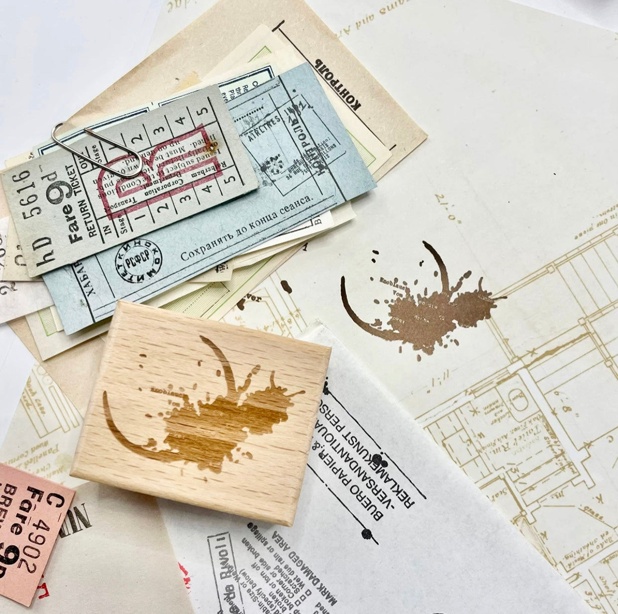NEW! Christian - Ink Stain | Rubber Stamps