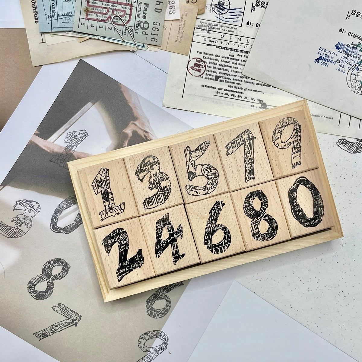 NEW! Christian - <Numbers 03> | 10pcs Rubber Stamp Set