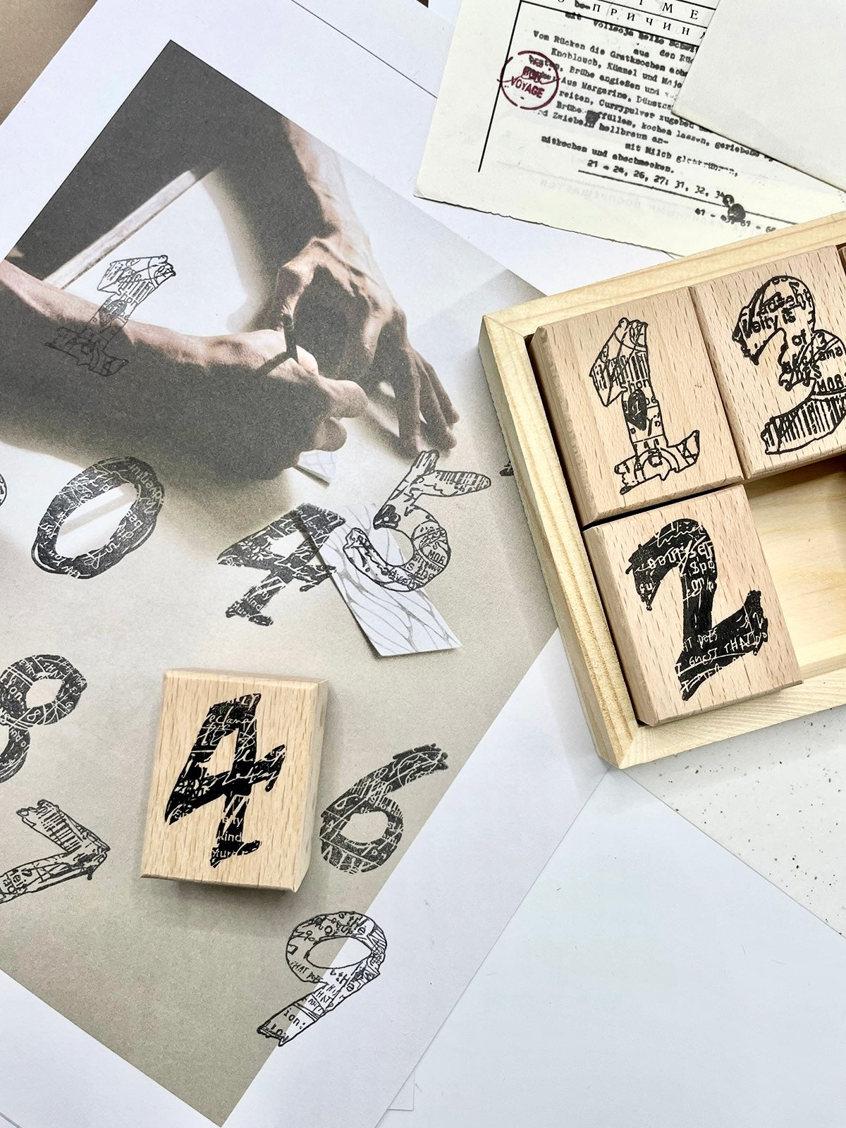 NEW! Christian - <Numbers 03> | 10pcs Rubber Stamp Set