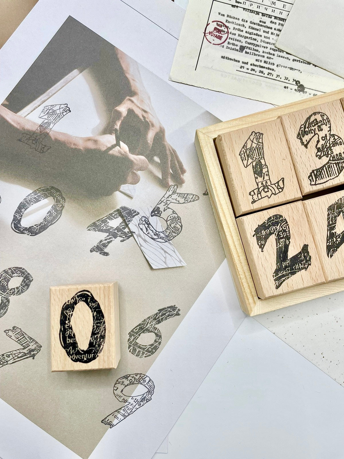 NEW! Christian - <Numbers 03> | 10pcs Rubber Stamp Set