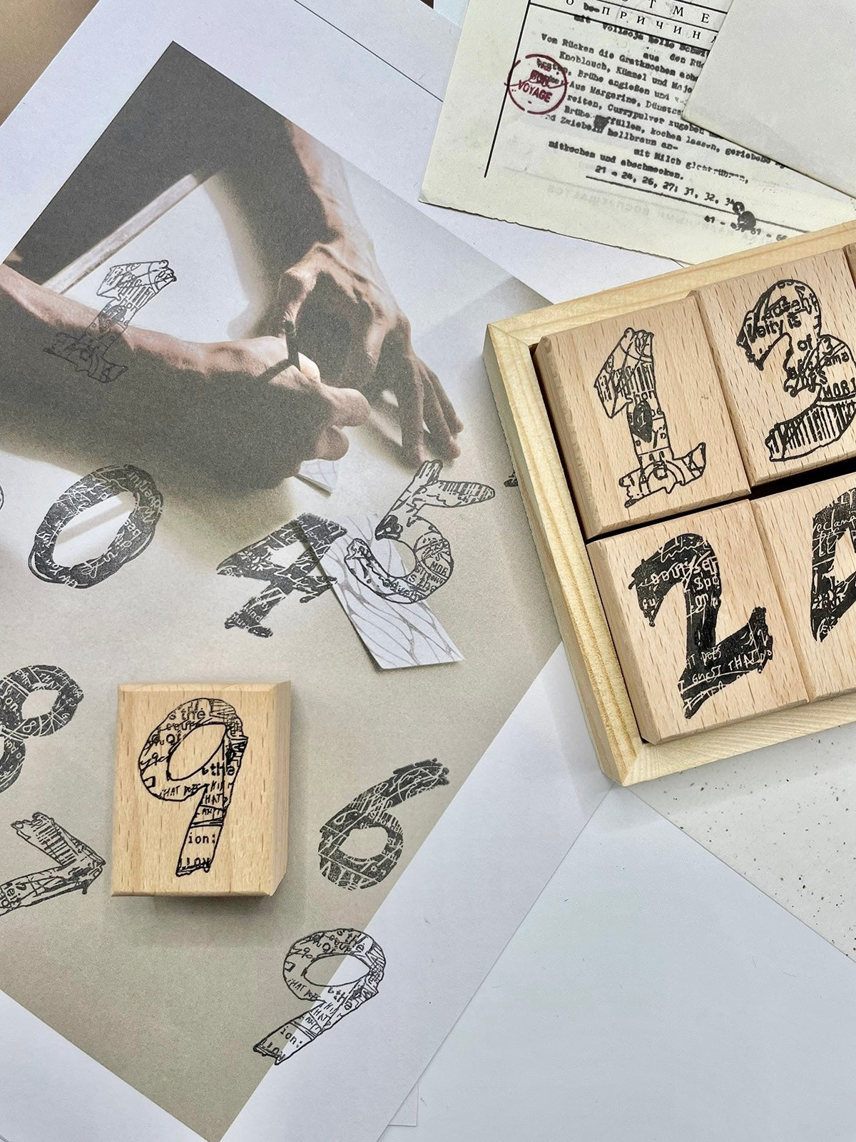 NEW! Christian - <Numbers 03> | 10pcs Rubber Stamp Set