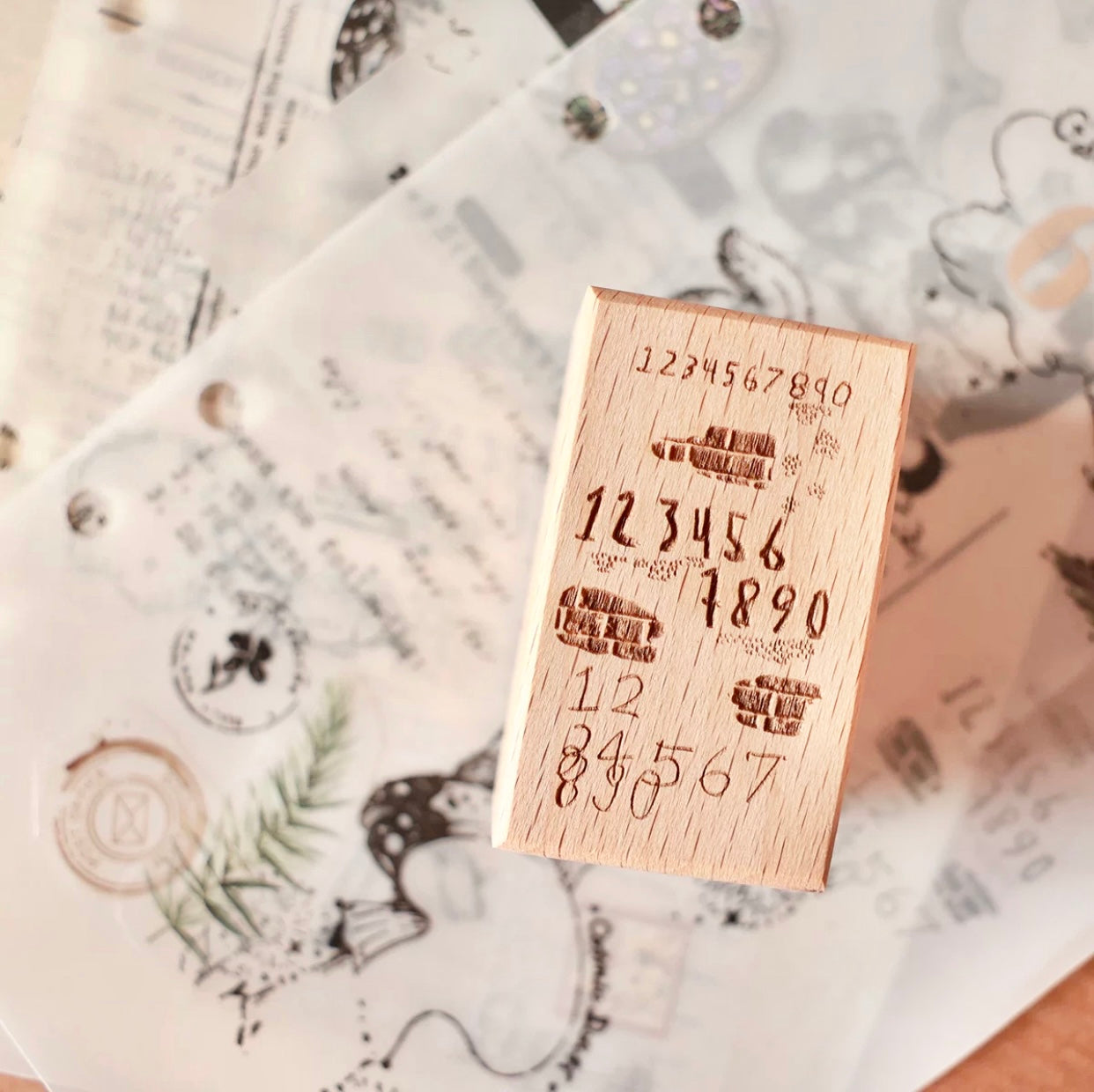 Two Raccoons - Graffiti | Rubber Stamps