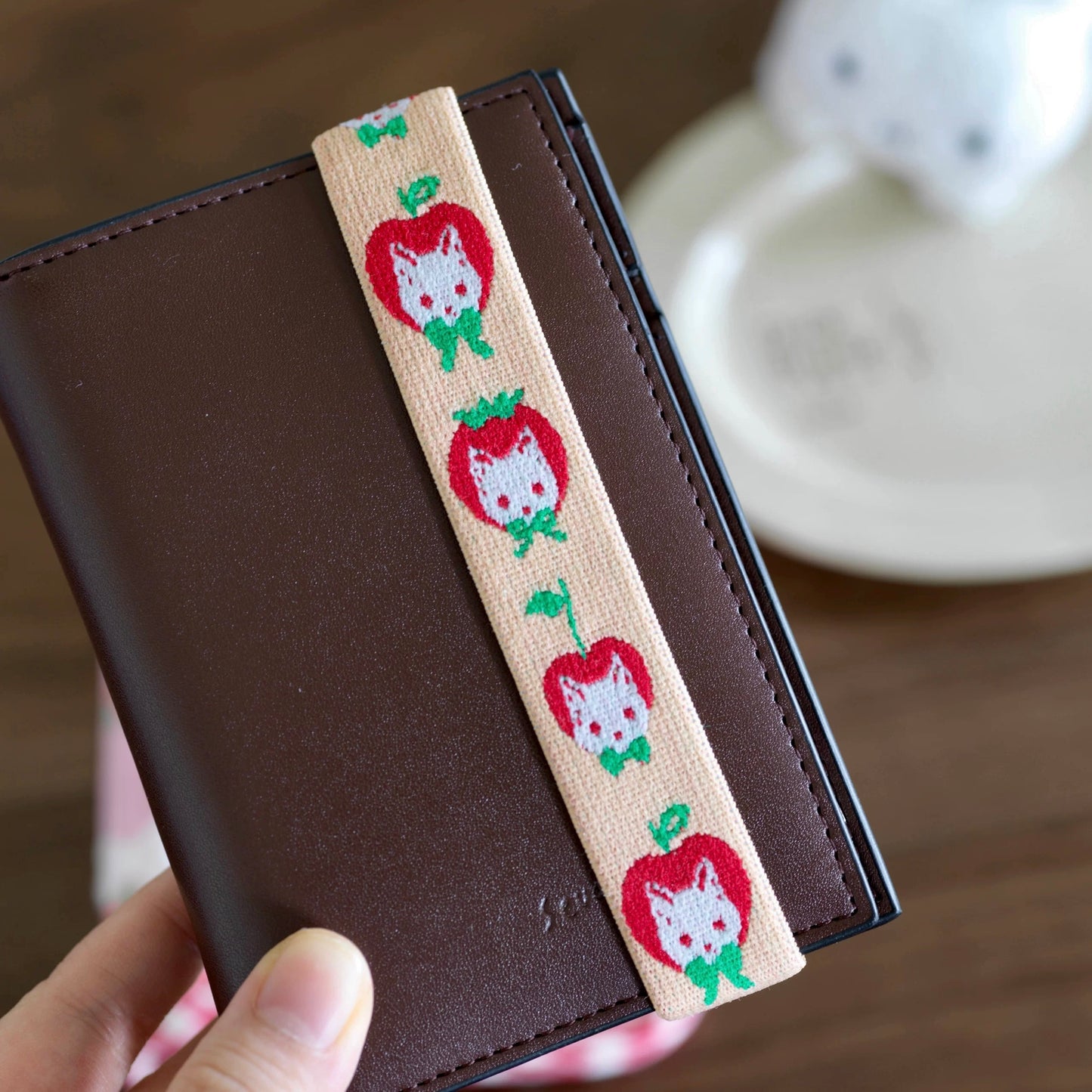NEW! Benchu Studio - Little Red Fruit | Elastic Braided Strap | Decoration | Journaling Accessories