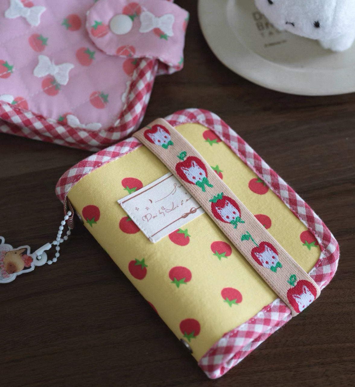 NEW! Benchu Studio - Little Red Fruit | Elastic Braided Strap | Decoration | Journaling Accessories