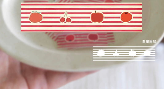 NEW! Benchu Studio - Red | 2cm Glitter Brushed | Release Paper | 5.1M | Basic Tape